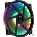 Aerocool DUO20 PC Fan 20cm ARGB LED Dual Ring Antivibration 6 Pins Black
