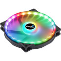 Aerocool DUO20 PC Fan 20cm ARGB LED Dual Ring Antivibration 6 Pins Black