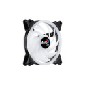 Aerocool DUO14 PC Fan 14cm ARGB LED Dual Ring Antivibration 6 Pins Black