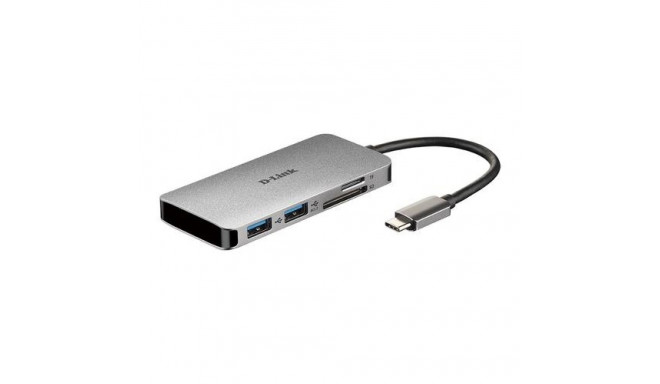 D-Link DUB-M610 laptop dock/port replicator Wired USB 3.2 Gen 1 (3.1 Gen 1) Type-C Aluminium, Black