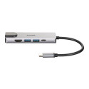 D-Link DUB-M520 notebook dock/port replicator Wired Thunderbolt 3 Aluminium, Black