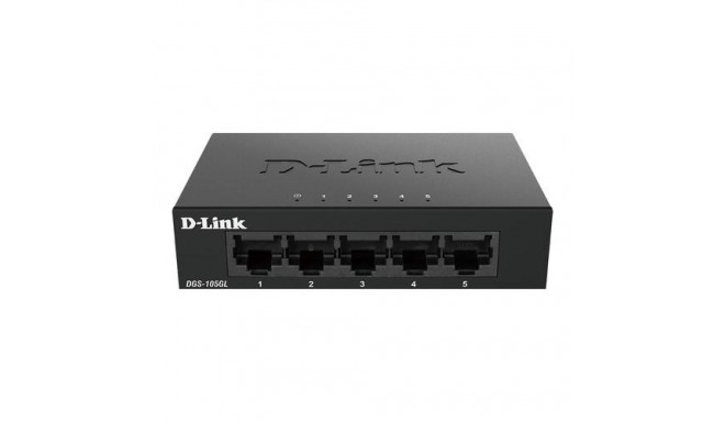 D-Link DGS-105GL/E network switch Unmanaged Gigabit Ethernet (10/100/1000) Black