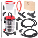 Camry Premium CR 7045 dust extractor Black, Red, Stainless steel 25 L 3400 W