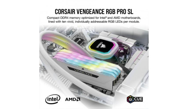 Corsair Vengeance RGB Pro CMH32GX4M2D3600C18W memory module 32 GB 2 x 16 GB DDR4 3600 MHz