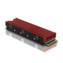 Axagon CLR-M2 computer cooling system M.2 NVMe SSD, Solid-state drive Heatsink/Radiatior Black, Red 