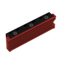 Axagon CLR-M2 computer cooling system M.2 NVMe SSD, Solid-state drive Heatsink/Radiatior Black, Red 