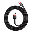 Baseus CALKLF-C19 lightning cable 2 m Black, Red