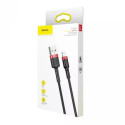 Baseus CALKLF-C19 lightning cable 2 m Black, Red