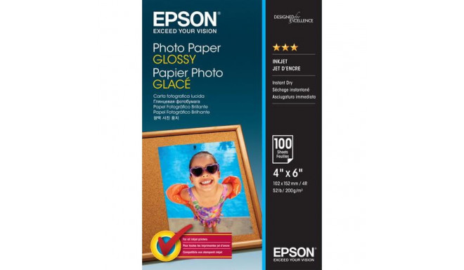 Epson Photo Paper Glossy - 10x15cm - 100 sheets