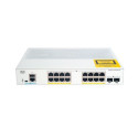 Cisco Catalyst 1000-16P-2G-L Network Switch, 16 Gigabit Ethernet (GbE) PoE+ Ports, 120W PoE Budget, 