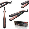 Adler AD 2318 hair styling tool Straightening iron Warm Black, Coral 120 W