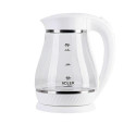 Adler AD 1274 electric kettle 1.7 L 2200 W Transparent, White