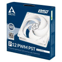 ARCTIC P12 PWM PST (White/White) Pressure-optimised 120 mm Fan with PWM PST