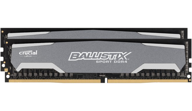 Ballistix Sport 8GB Kit DDR4 4GBx2 2400 MT/s DIMM 288pin