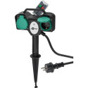 Goobay 76779 power extension 2 m 2 AC outlet(s) Outdoor Black