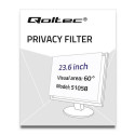 Qoltec 51058 display privacy filters 59.9 cm (23.6&quot;)