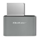 Qoltec 50315 storage drive docking station USB 3.2 Gen 1 (3.1 Gen 1) Type-A Silver