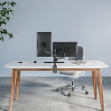 Manhattan TV &amp; Monitor Mount, Desk, Full Motion (Gas Spring), 2 screens, Screen Sizes: 10-27