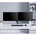 Manhattan TV &amp; Monitor Mount, Desk, Full Motion (Gas Spring), 2 screens, Screen Sizes: 10-27