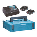 MAKITA Toiteplokk Komplekt 12V 2x2,0Ah (BL1021Bx2+DC10SB) MAKPAC