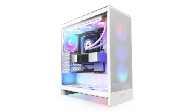 NZXT H7 Flow RGB Midi Tower White