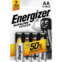 ENERGIZER PATAREI ALKALINE POWER AA LR6 BLISTER 4 TK