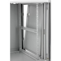 SOMI Networks | 27U, 19″ Network Wall Cabinet | 27U-60/45FPC | Gray | With Front Glass Doors; Unasse