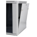 SOMI Networks | 27U, 19″ Network Wall Cabinet | 27U-60/45FPC | Gray | With Front Glass Doors; Unasse