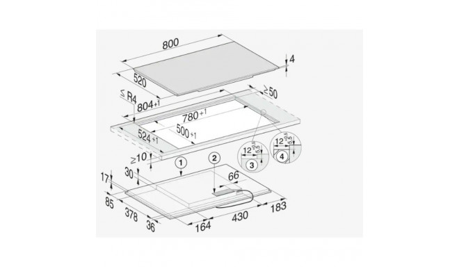 Induktsioonipliidiplaat Miele KM 7474 FL