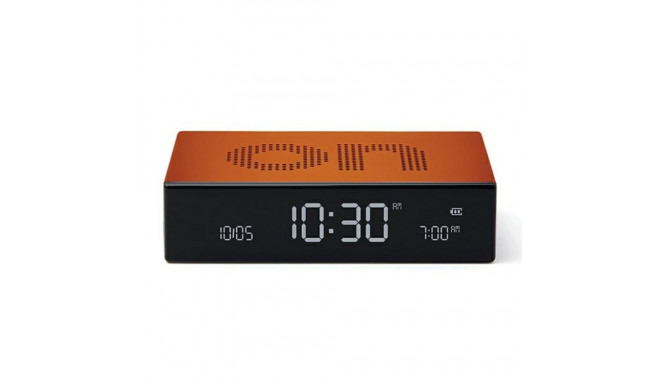 Lexon Flip Premium Dual-Sided Alarm Clock orange LR152O1