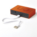 Lexon Flip Premium Double-sided Alarm Clock Orange/Orange LR152O1