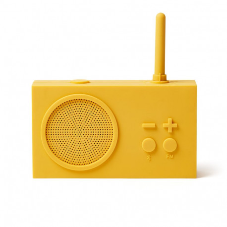 Lexon Tykho3 FM-raadio Bluetooth-ühendusega, kollane