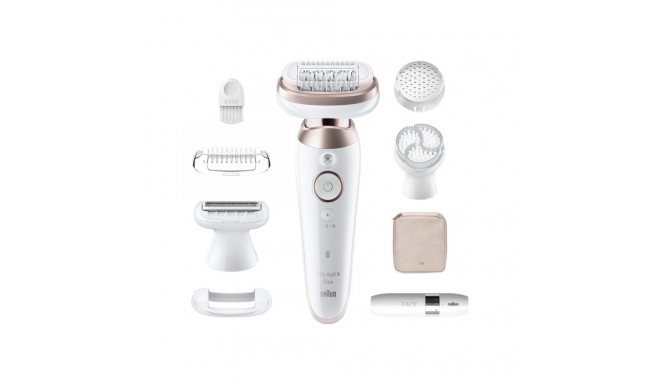 Braun SES9-360 3D Silk•epil 9 Flex Epilator + FS1000 Mini Shaver FACE