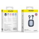 AWEI Bluetooth 5.3 T68 ENC TWS kõrvaklapid + laadimisjaam must/must