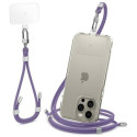 Spigen Universal Strap Set Crossbody & Wrist phone lanyard set purple/deep purple AFA08363