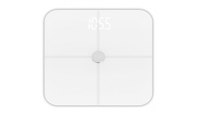 Adler Smart Bathroom Scale | AD 8187 | Maximum weight (capacity) 180 kg | Accuracy 100 g | Body Mass