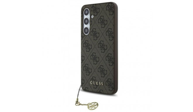 Guess GUHCS24FEGF4GBR S24 FE S721 pruun kõvakaaneline 4G Charms Collection