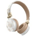 Guess Bluetooth ENC GUBH70E4PTMH on-ear headphones white 4G Triangle Round Shape