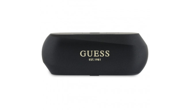Guess Bluetooth kõrvaklapid GUTWSC2MCDSK TWS + dokkimisjaam must piklik metallikprint