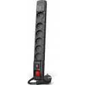 Acar surge protector power strip 6 sockets 3 m black (W2437)