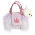 AURORA Fancy Pals Soft toy - Dog in a bag, 20 cm