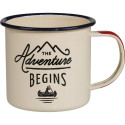 Gentlemens Hardware Camping Mug "Adventure Begins" - 325 ml cream