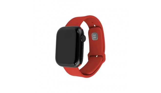 Fixed Sporty rihmakomplekt Apple Watch Ultra 49mm jaoks 180-250 mm punane silikoon