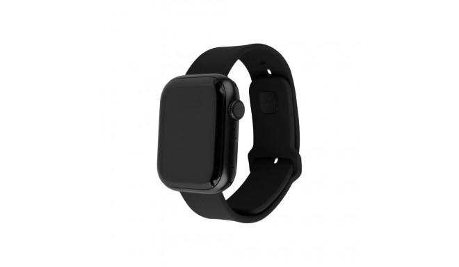 Fixed | Sportlik rihmakomplekt Apple Watchile 42/44/45 mm | 170-235 mm | Must | Silikoon