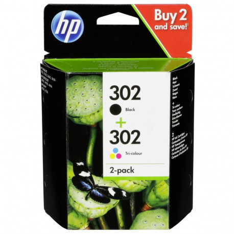 HP 302 czarny + kolor combopack Instant Ink