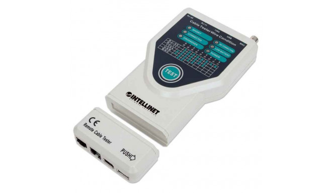 RJ-11/RJ-45/USB/1394/BNC Intellinet kaablitester