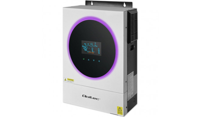 Qoltec 53873 hübriid päikesepaneeli inverter off-grid 6kVA | 6kW | 120A | MPPT | LCD | Wi-Fi | BMS |