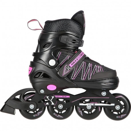 NILS EXTREME NH11912 A 2IN1 SKATES BLACK/PINK SIZE. L (39-42) WITH INTERCHANGEABLE HOCKEY SKATES