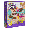 Kinetic Sand Scents, Ice Cream Treats Playset with 3 Colors of All-Natural Scented Play Sand and 6 S