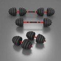 6IN1 WEIGHT SET HMS SGN140 (BARBELL, DUMBBELL AND KETTLEBELL) 40KG